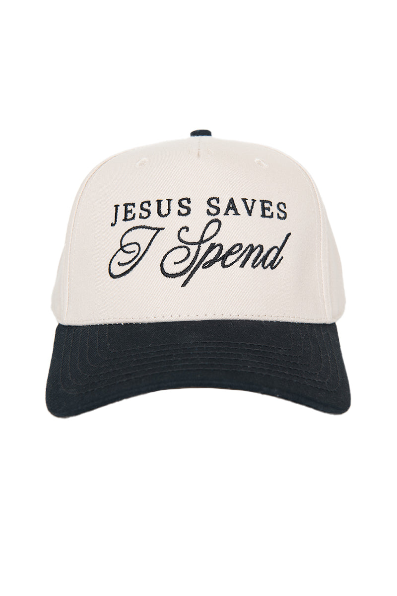 Jesus Saves I Spend Vintage Trucker Hats