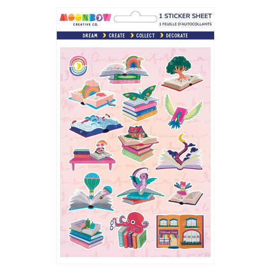 Magic Book Shop Hologram Sticker Sheet