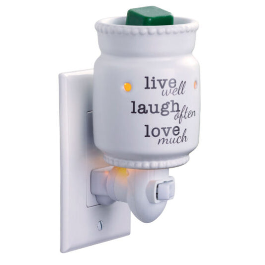 PLUGGABLE FRAGRANCE WARMER LIVE LOVE LAUGH