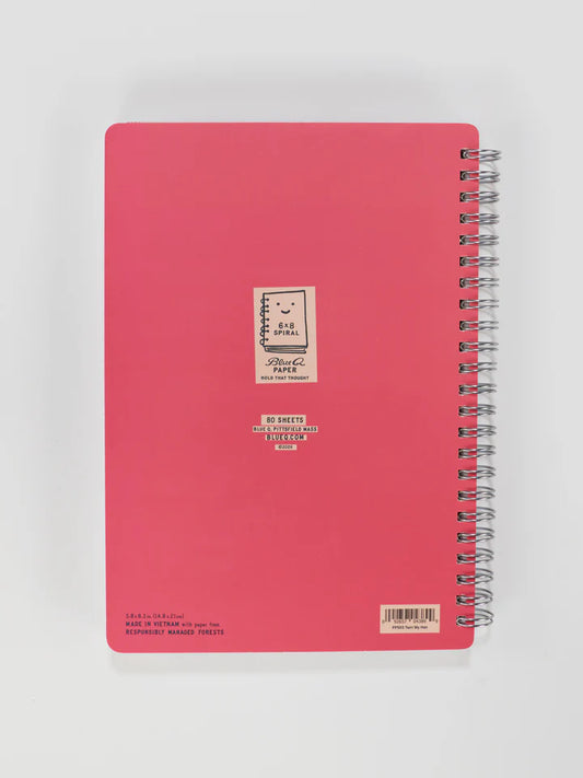 TWIRL MY HAIR 6X8 SPIRAL NOTEBOOK