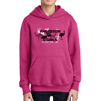 YOUTH HOODIE WILD ANIMALS