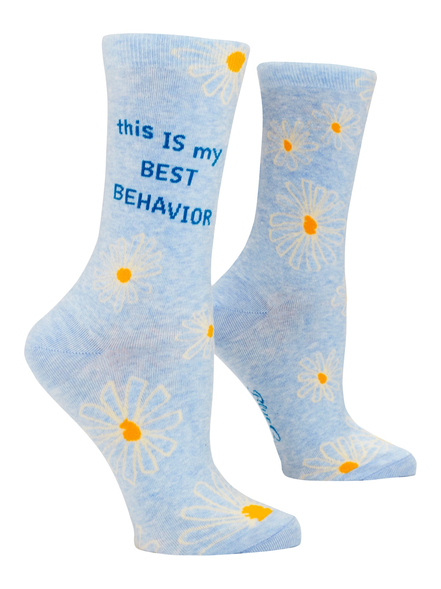 MY BEST BEHAVIOR CREW SOCKS