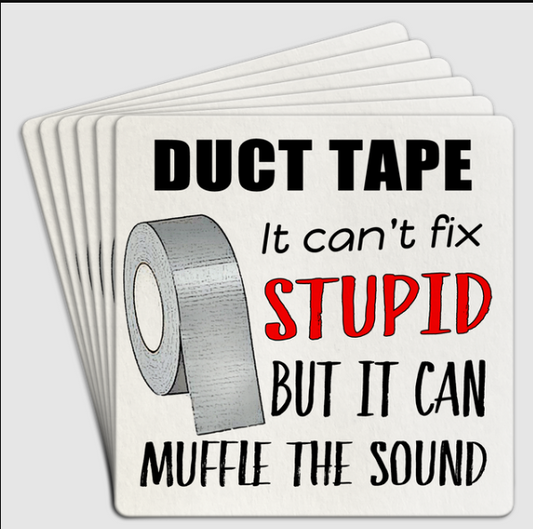 Bar Coaster 6pk - Duct Tape