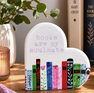 Books are my Soulmate Ceramic Plaque