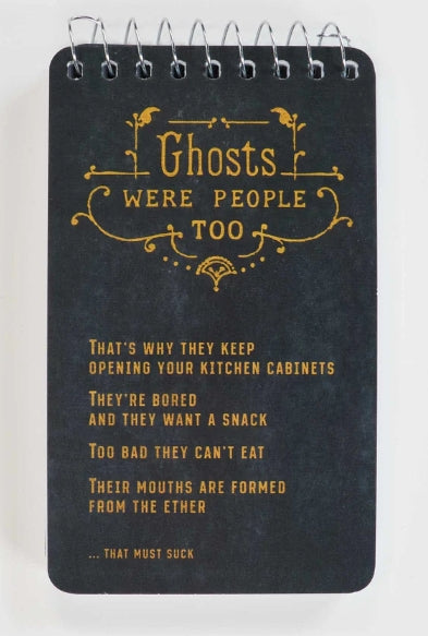 Ghosts Were People Too 3x5 Spiral Notebook