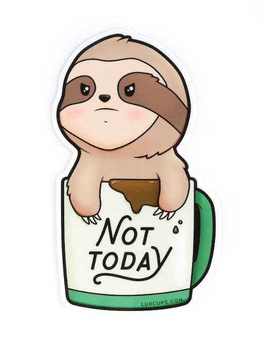 Sloth Mug Sticker