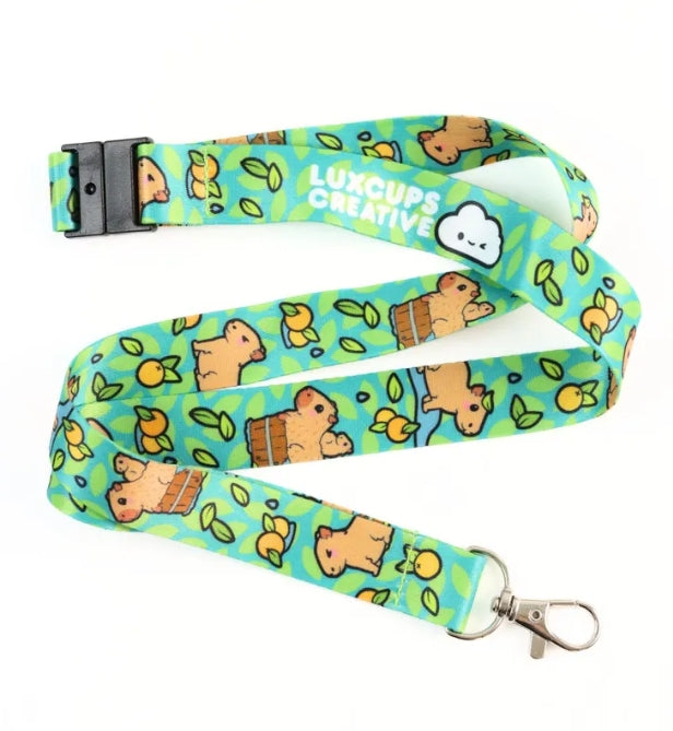 Capybara Cuties Lanyard