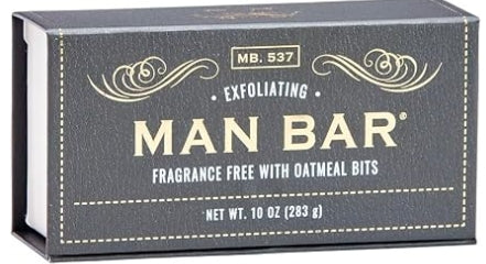 MAN BAR SOAP FRAGRANCE FREE W/ OATMEAL BITS