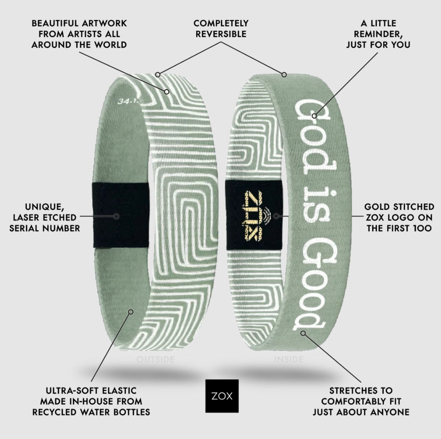 God Is Good Bible Verse Interactive Zox Bracelet