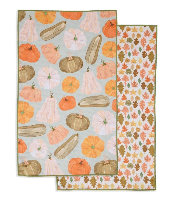 Heirloom Pumpkins Printed Microfiber Dishtowel