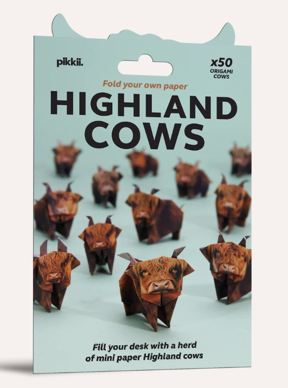 DIY Paper Highland Cows Kit