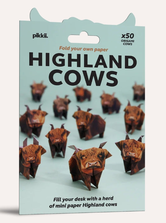 DIY Paper Highland Cows Kit