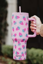 Subtle Strawberry 38 Oz Tumbler