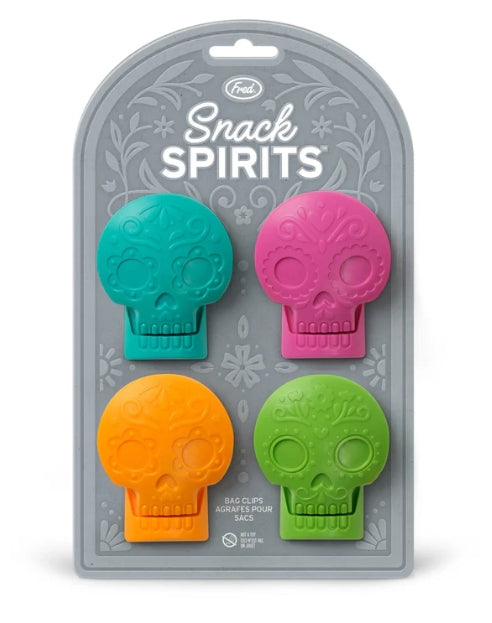 Snack Spirits Skull Bag Clips