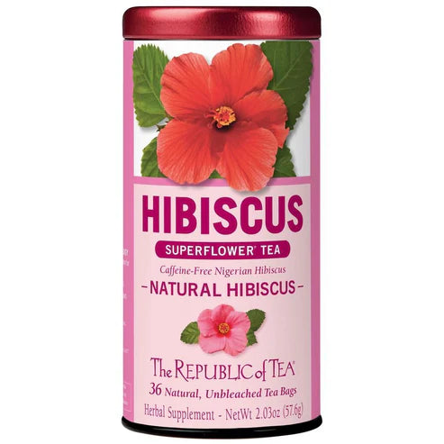HIBISCUS SUPERFLOWER NATURAL HIBISCUS 36 TEA BAGS