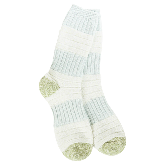 WORLDS SOFTEST GREEN/BLUE SOCKS