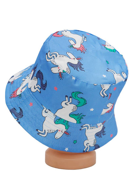 Kids Unicorn Pony Wonderland Polyester Bucket Hat