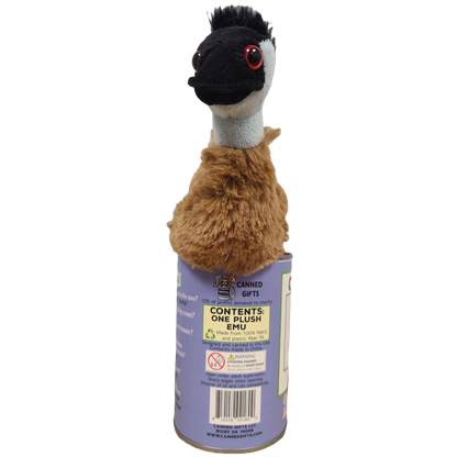Canned Emu | Stuffed Animal Farm Plush w/Jokes | Unique Gift