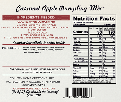 Artisan Kitchen Caramel Apple Dumpling Mix