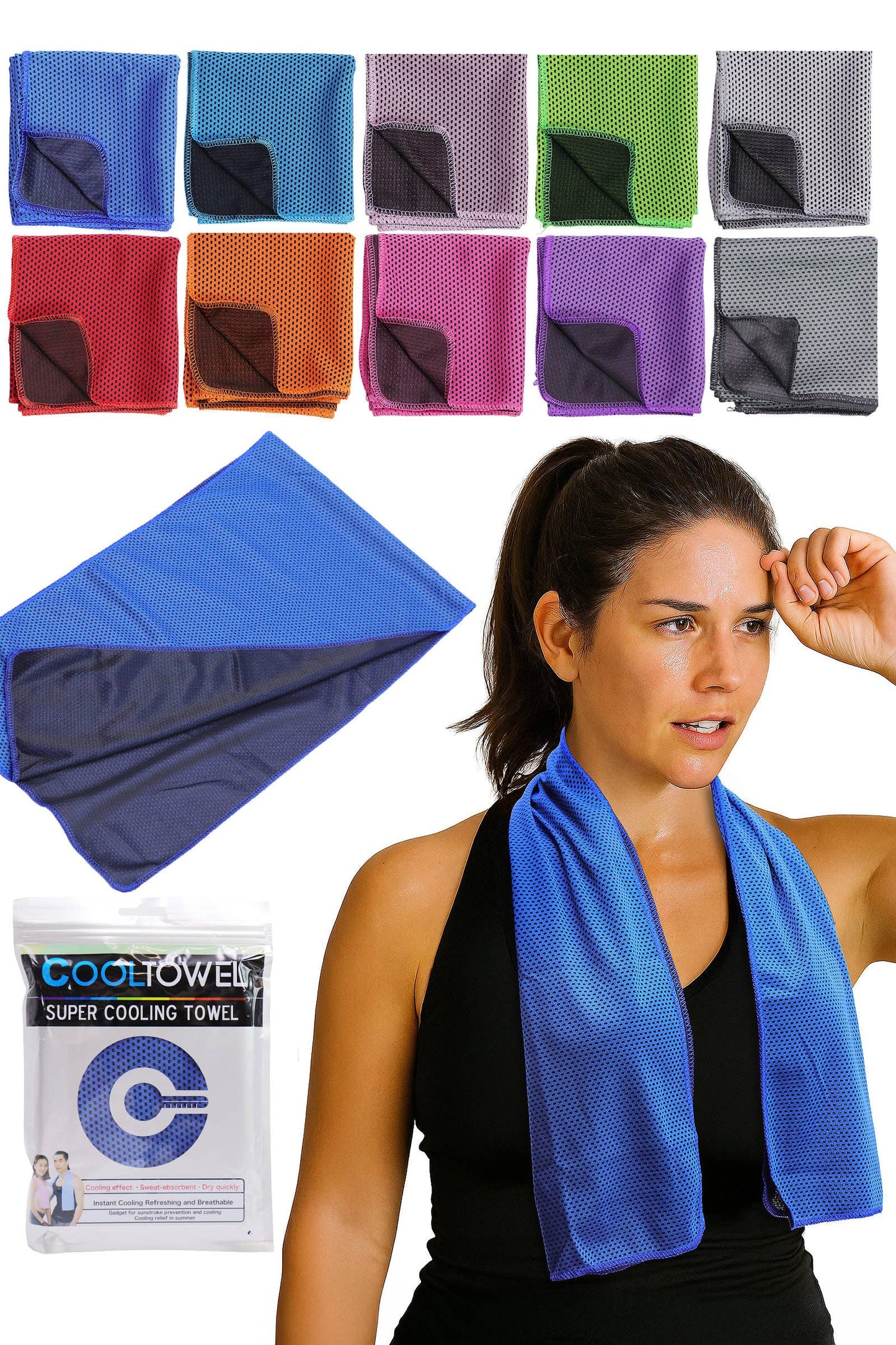 Cooling Breathable Mesh Gym Sports Towel