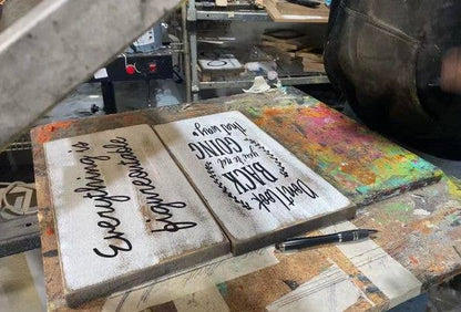 WHEN LIFE GETS TOO HARD 7"X14" WOOD SIGN