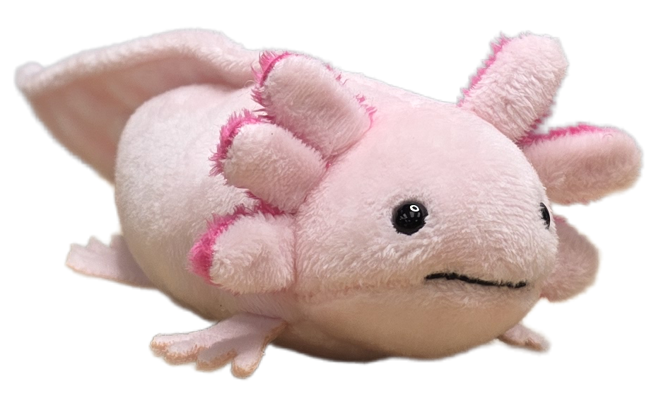 Canned Baby Axolotl | Stuffed Mini Axolotl Plush w/Jokes