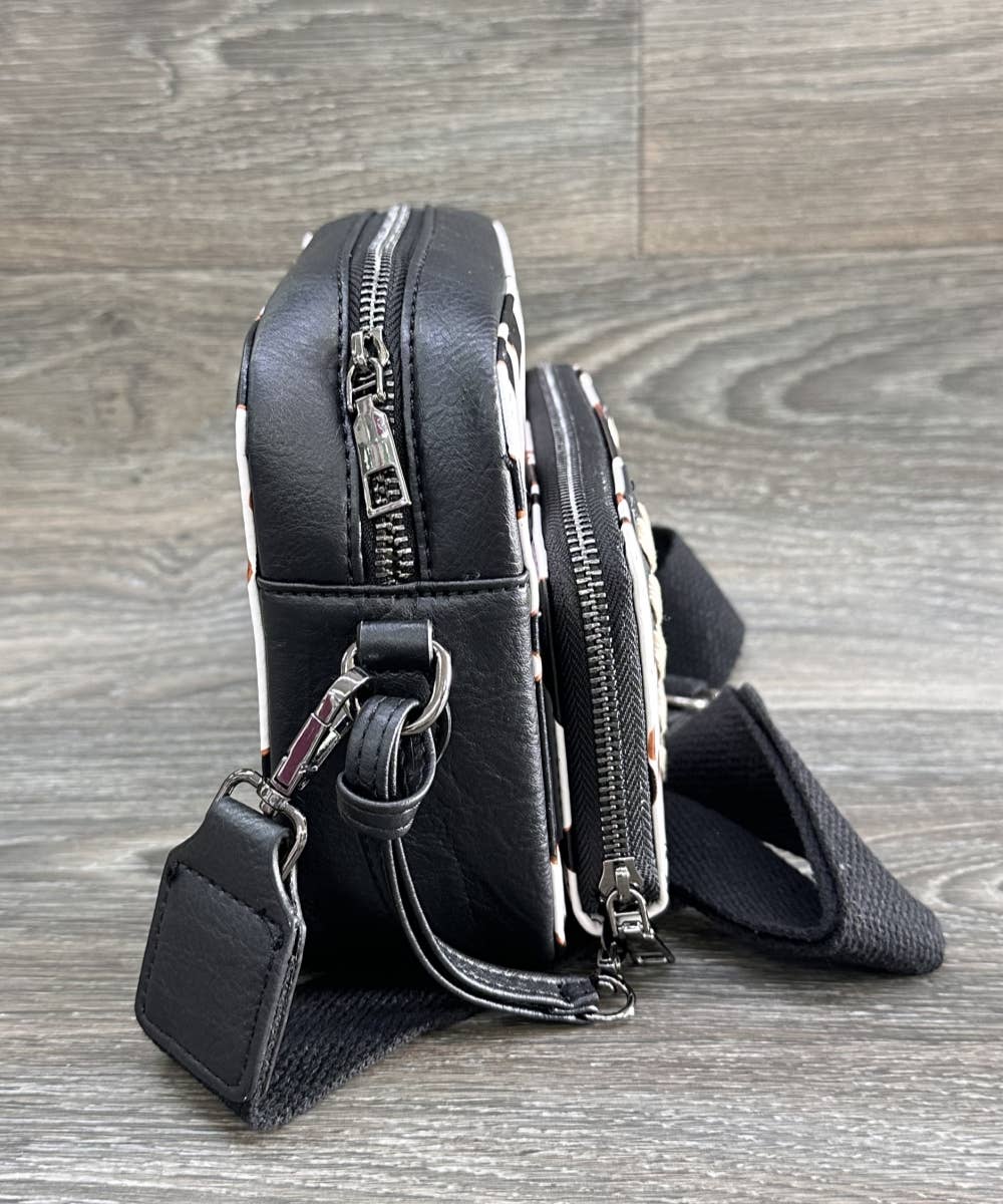 COW CROSSBODY HANDBAG PURSE WALLET