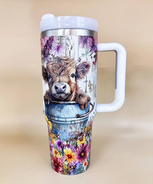 HIGHLAND COW  STAINLESS STEEL TUMBLERS CUP 40oz