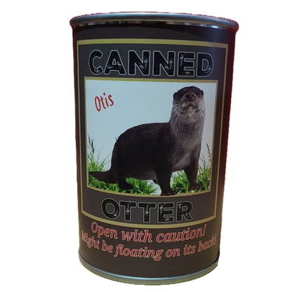 Otis the Canned Otter Stuffed Animal Plush w/Funny Jokes