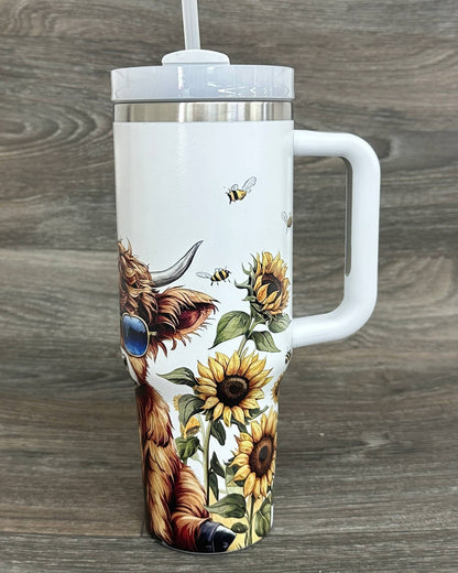 HIGHLAND COW  STAINLESS STEEL TUMBLERS CUP 40oz