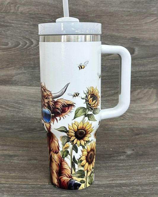 HIGHLAND COW  STAINLESS STEEL TUMBLERS CUP 40oz