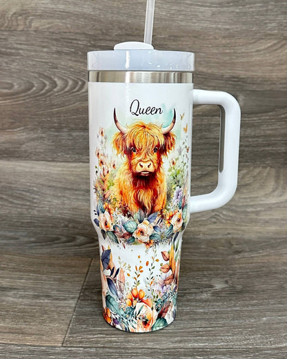 HIGHLAND COW  STAINLESS STEEL TUMBLERS CUP 40oz