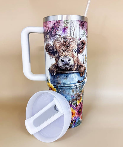 HIGHLAND COW  STAINLESS STEEL TUMBLERS CUP 40oz