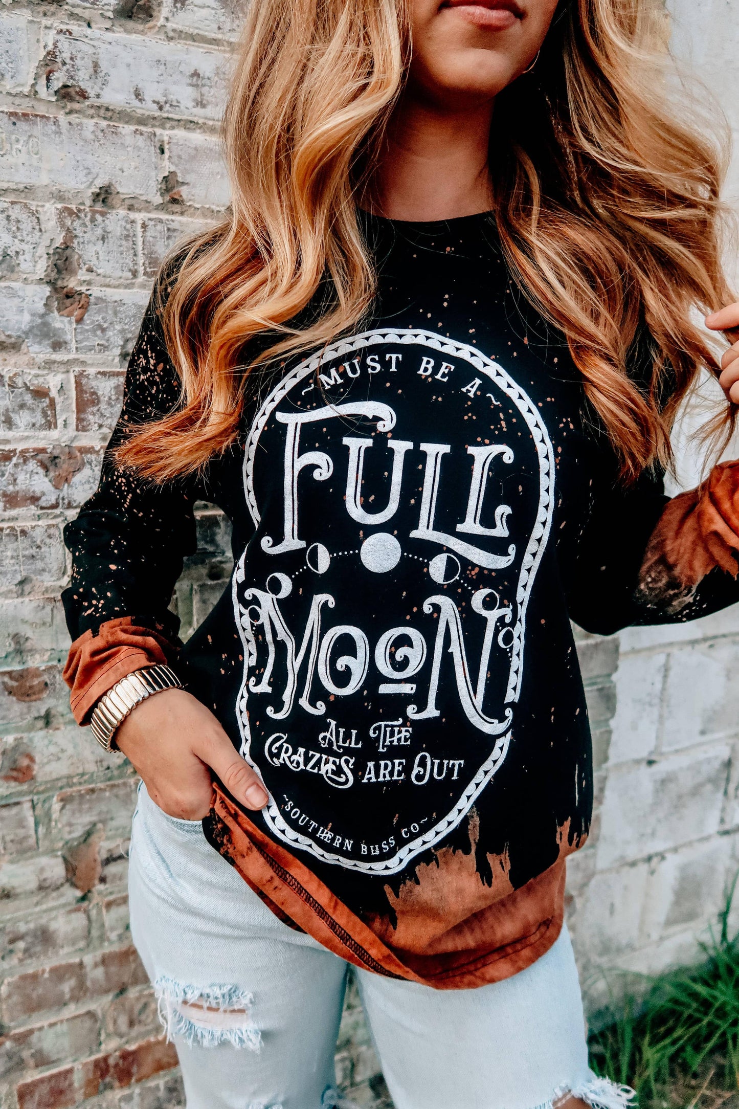 Full Moon Bleached Longsleeve