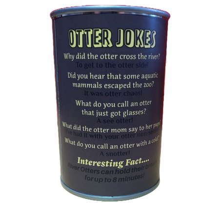 Otis the Canned Otter Stuffed Animal Plush w/Funny Jokes