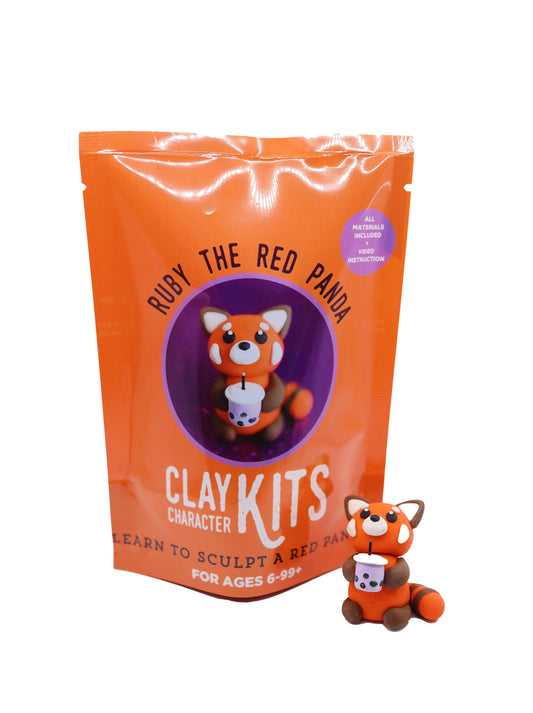 Red Panda DIY Polymer Clay Kit | Arts & Craft Kit