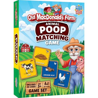 OLD MACDONALS'S FARM ANIMAL POOP MATCHING GAME