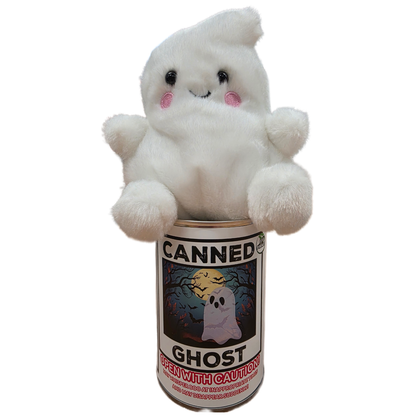 Canned Ghost- Halloween Plush Gift in Can