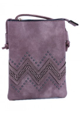 STUDDED CROSSBODY ROSE COLORED