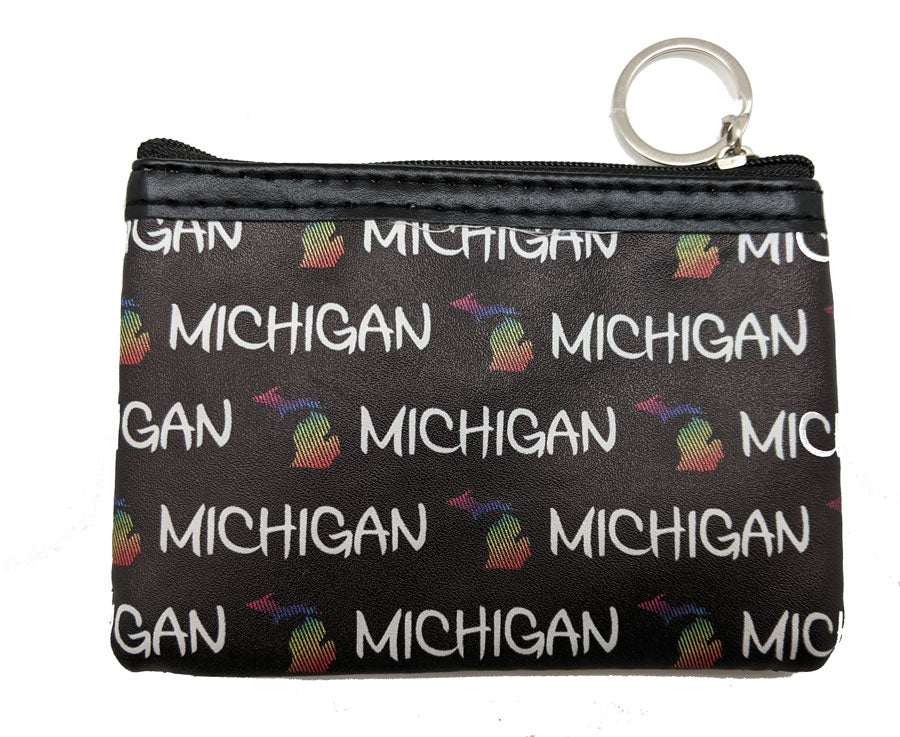 MICHIGAN MAP ICON RECTANGULAR COIN PURSE
