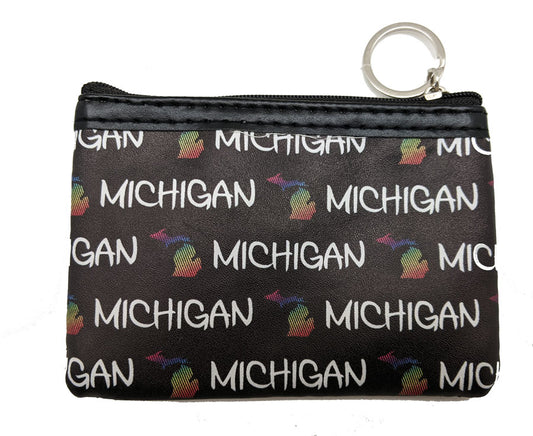 MICHIGAN MAP ICON RECTANGULAR COIN PURSE
