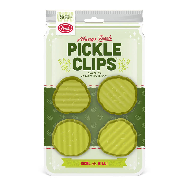 PICKLE CHIPS BAG CLIPS SET OF 4