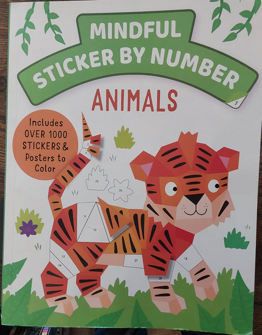 MINDFUL STICKER BY NUMBER ANIMALS