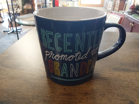 PROMOTED TO GRANDPA MUG