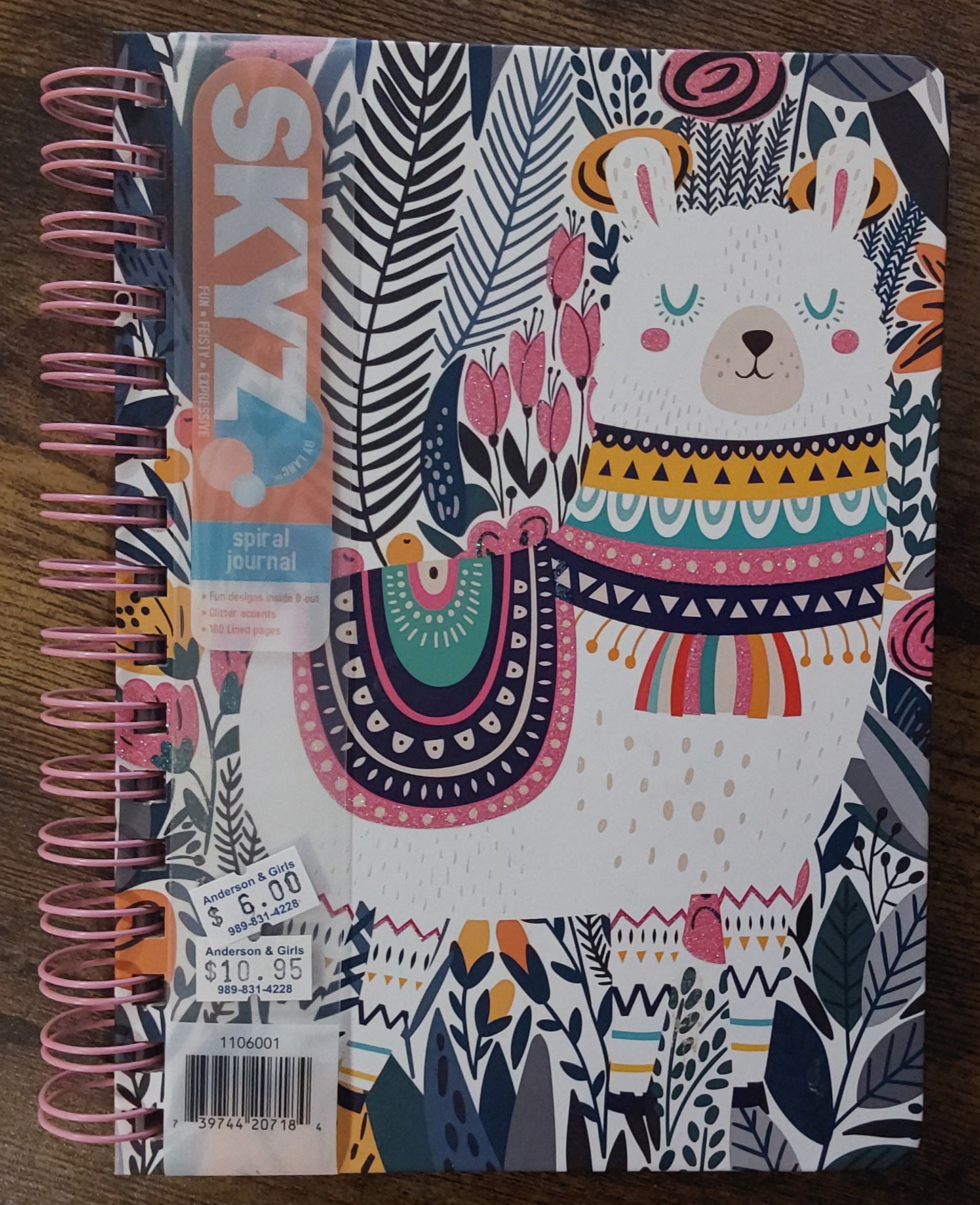 ARTSY ANIMAL SPIRAL JOURNAL