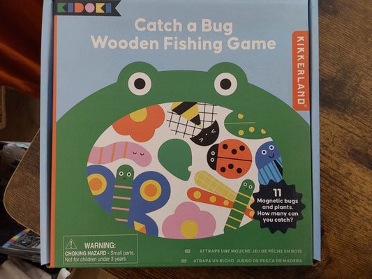 CATCH A BUG WOODEN FISHING GAME