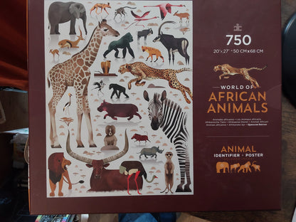AFRICAN ANIMALS 750 PIECE PUZZLE