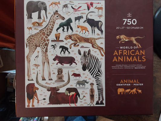 AFRICAN ANIMALS 750 PIECE PUZZLE
