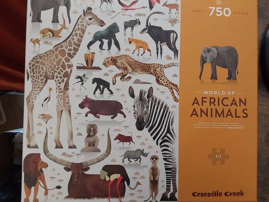 AFRICAN ANIMALS 750 PIECE PUZZLE
