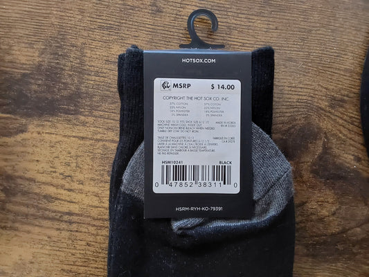 SLOFFEE BLACK MENS SOCKS